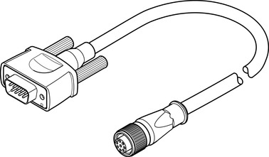 ENCODERLEITUNG NEBM-M12G8-E-15-S1G9