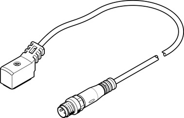 VERBIND.LEITUNG NEBV-Z4WA2L-R-E-0.5-N-M8G3-S1