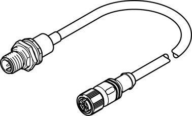 MOTORLEITUNG NEBM-M12G4-RS-2.23-N-M12G4H