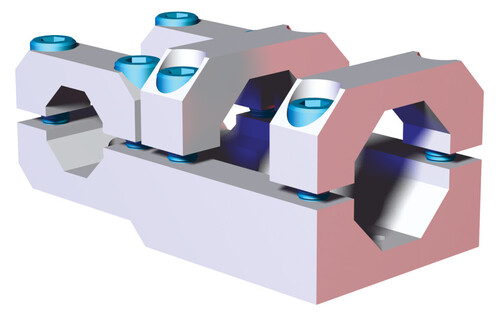 T-Klemme - 45mm achteckig auf 30mm achteckig CPI-TCA-45B-30B