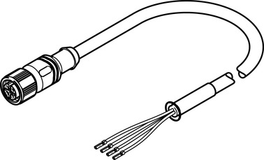 MOTORLEITUNG NEBM-M12G4-RS-15-N-LE4