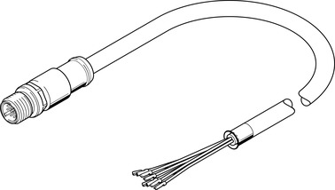 VERBIND.LEITUNG NEBS-SM12G12-E-0.5-N-LE12