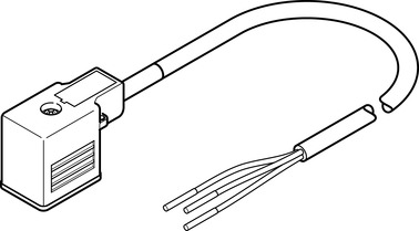 VERBIND.LEITUNG NEBV-B2W3F-P-K-0.6-N-LE3